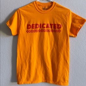 Dedicated Orange and Red Graphic T-Shirt